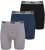 Duke Driver Boxershorts Black, Grey, Navy 3-Pack - Apatinis trikotažas ir plaukimo apranga - Apatinis trikotažas - 2XL-8XL