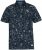 D555 ROLAND Printed Polo Shirt Navy - Polo marškinėliai - Polo marškinėliai - 2XL-8XL
