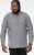 D555 RADCLIFFE Cross Hatch Soft Touch Slub Long Sleeve Shirt With Chest Patch Pocket Charcoal - Marškiniai - Marškiniai - 2XL-8XL