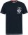 D555 GRAHAM YOSEMITE Chest And Back Printed Crew Neck T-Shirt Navy - Marškinėliai - Marškinėliai - 2XL-14XL