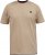 D555 SANDFORD Double Layer On Neck Ribs And Hem Waffle Textured T-Shirt Beige - Marškinėliai - Marškinėliai - 2XL-14XL