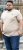 D555 SANDFORD Double Layer On Neck Ribs And Hem Waffle Textured T-Shirt Beige - Marškinėliai - Marškinėliai - 2XL-14XL