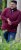 D555 HIRALDO Quarter Neck Pique Fleece Sweatshirt With Chest Embroidery Red - Megztiniai ir džemperiai - Megztiniai ir Džemperiai - 2XL-14XL