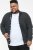 D555 ABERDARE Knitted Zip Through Sweater With Bonded Check Lining Charcoal Marl - Megztiniai ir džemperiai - Megztiniai ir Džemperiai - 2XL-14XL