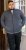 D555 ABERDARE Knitted Zip Through Sweater With Bonded Check Lining Charcoal Marl - Megztiniai ir džemperiai - Megztiniai ir Džemperiai - 2XL-14XL