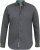 D555 KEATON Micro AOP Long Sleeve Shirt With Concealed Button Down Collar Grey - Marškiniai - Marškiniai - 2XL-8XL