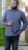 D555 KEATON Micro AOP Long Sleeve Shirt With Concealed Button Down Collar Grey - Marškiniai - Marškiniai - 2XL-8XL