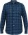 D555 SONNY Navy Check Long Sleeve Shirt With Chest Patch Pocket & Button Down Collar Navy Check - Marškiniai - Marškiniai - 2XL-8XL