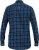 D555 SONNY Navy Check Long Sleeve Shirt With Chest Patch Pocket & Button Down Collar Navy Check - Marškiniai - Marškiniai - 2XL-8XL