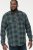 D555 GARFIELD Check Overshirt With Two Patch Pockets & Button Down Collar Navy - Marškiniai - Marškiniai - 2XL-8XL