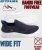 D555 Blyth 2 Kingsize Hands Free Shoes With Knitted Top Navy - Vyriški batai 40-52 - 