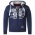 D555 Thurston Full Zip Hoodie Navy - Megztiniai ir džemperiai - Megztiniai ir Džemperiai - 2XL-14XL