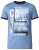 D555 Howie Fine Stripe T-shirt Blue - Marškinėliai - Marškinėliai - 2XL-14XL