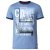 D555 Howie Fine Stripe T-shirt Blue - Marškinėliai - Marškinėliai - 2XL-14XL