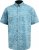 D555 Torquay AOP Short Sleeve Button Down Collar Shirt Blue Wave - Marškiniai - Marškiniai - 2XL-8XL