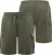 D555 Wigan 1 Elasticated Waist Fleece Cargo Shorts Khaki - Laisvalaikio kelnės ir šortai - Laisvalaikio Kelnės ir Šortai - 2XL-12XL