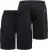 D555 Wigan 2 Elasticated Waist Fleece Cargo Shorts Black - Laisvalaikio kelnės ir šortai - Laisvalaikio Kelnės ir Šortai - 2XL-12XL