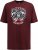 D555 Loughborough Official Gas Monkey Crew Neck T-Shirt Burgundy Black Twist - Marškinėliai - Marškinėliai - 2XL-14XL