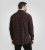 D555 Horsham Long Sleeve Shirt with Chest Pocket Burgundy/Black Check - Marškiniai - Marškiniai - 2XL-8XL