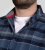 D555 Shrewsbury Long Sleeve with Chest Pocket Blue/Navy Check - Marškiniai - Marškiniai - 2XL-8XL