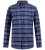 D555 Shrewsbury Long Sleeve with Chest Pocket Blue/Navy Check TALL SIZES - Marškiniai - Marškiniai - 2XL-8XL