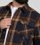 D555 Aldershot Long Sleeve Heavy Shacket Overshirt Tan/Navy Check - Marškiniai - Marškiniai - 2XL-8XL