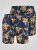 D555 Dawson AO Printed Hawaiian Swim Shorts Navy - Apatinis trikotažas ir plaukimo apranga - Apatinis trikotažas - 2XL-8XL