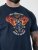 D555 Hockney Motorbike With Flame Wings Printed T-shirt Navy - Marškinėliai - Marškinėliai - 2XL-14XL