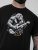 D555 Macfarlan Gorilla Playing Guitar Printed T-shirt Black - Didelių dydžių drabužiai - Didelių dydžių rūbai vyrams
