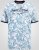 D555 Shoreham AO Printed Venice Beach Crew Neck T-shirt Blue - Marškinėliai - Marškinėliai - 2XL-14XL