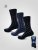 D555 Harold 3 Extra Wide Comfort Fit Socks 3-pack Navy/Denim - Apatinis trikotažas ir plaukimo apranga - Apatinis trikotažas - 2XL-8XL