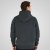 Double Outfitters MTOP-1160 Džemperis su gobtuvu ir užtrauktuku Tamsiai žalia - Megztiniai ir džemperiai - Megztiniai ir Džemperiai - 2XL-14XL