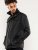 D555 Fargo Five Pocket Jacket With Ribbed Neck and Inner Quilting Black - Didelės vyriškos striukės - Didelės vyriškos striukės