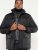 D555 Fargo Five Pocket Jacket With Ribbed Neck and Inner Quilting Black - Didelės vyriškos striukės - Didelės vyriškos striukės