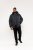 D555 Lonsdale Parka Style Jacket With Embroidery Patch On Sleeve Black - Didelės vyriškos striukės - Didelės vyriškos striukės