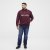 North Latitude Half Zip Džemperis Vyno Raudona - Megztiniai ir džemperiai - Megztiniai ir Džemperiai - 2XL-14XL
