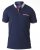 D555 GARFIELD Short Sleeve Stretch Polo Shirt Navy - Polo marškinėliai - Polo marškinėliai - 2XL-8XL
