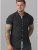 D555 Dwight Short Sleeve Shirt Black - Marškiniai - Marškiniai - 2XL-8XL