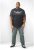 D555 Hamish T-shirt Charcoal & Black - Marškinėliai - Marškinėliai - 2XL-8XL