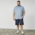 North Latitude 61116 Melanžiniai Pikė Marškinėliai Trumpomis Rankovėmis Mėlyna - Polo marškinėliai - Polo marškinėliai - 2XL-8XL
