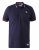 D555 Sloane Polo Shirt With Chest Embroidery Navy - Polo marškinėliai - Polo marškinėliai - 2XL-8XL