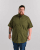 Motley Denim Zagreb Marškiniai trumpomis rankovėmis Tamsi chaki - Marškiniai - Marškiniai - 2XL-8XL