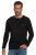 JP1880 702555 Henley marškinėliai ilgomis rankovėmis Juoda - Marškinėliai - Marškinėliai - 2XL-14XL