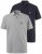 JP1880 704317 Polo marškinėliai 2 vnt. Tamsiai mėlyna/Pilka melanžinė - Polo marškinėliai - Polo marškinėliai - 2XL-8XL