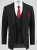 D555 Ted 4 Way Stretch Tailored Suit Jacket Juoda - Kostiumai ir švarkai - Didelio dydžio kostiumai ir švarkai