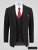 D555 Ted 4 Way Stretch Tailored Suit Jacket Juoda - Kostiumai ir švarkai - Didelio dydžio kostiumai ir švarkai