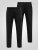 D555 Ted 4 Way Stretch Tailored Trouser Juoda - Kostiumai ir švarkai - Didelio dydžio kostiumai ir švarkai