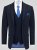 D555 Ted 4 Way Stretch Tailored Suit Jacket Tamsiai mėlyna - Kostiumai ir švarkai - Didelio dydžio kostiumai ir švarkai