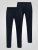 D555 Ted 4 Way Stretch Tailored Trouser Tamsiai mėlyna - Kostiumai ir švarkai - Didelio dydžio kostiumai ir švarkai