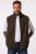 JP1880 Fleece Vest Stand-up Collar Brown - Didelės vyriškos striukės - Didelės vyriškos striukės